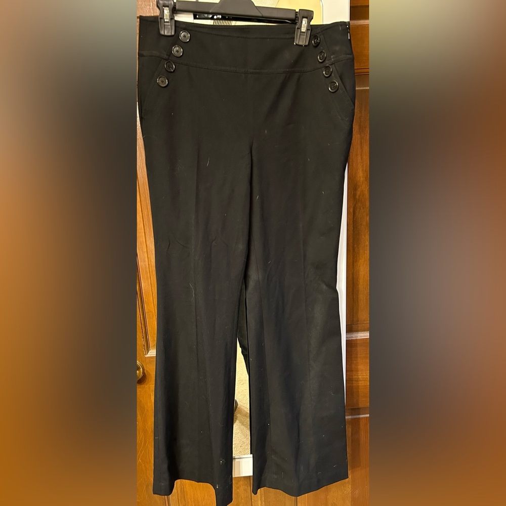 Loft black wide leg size 10